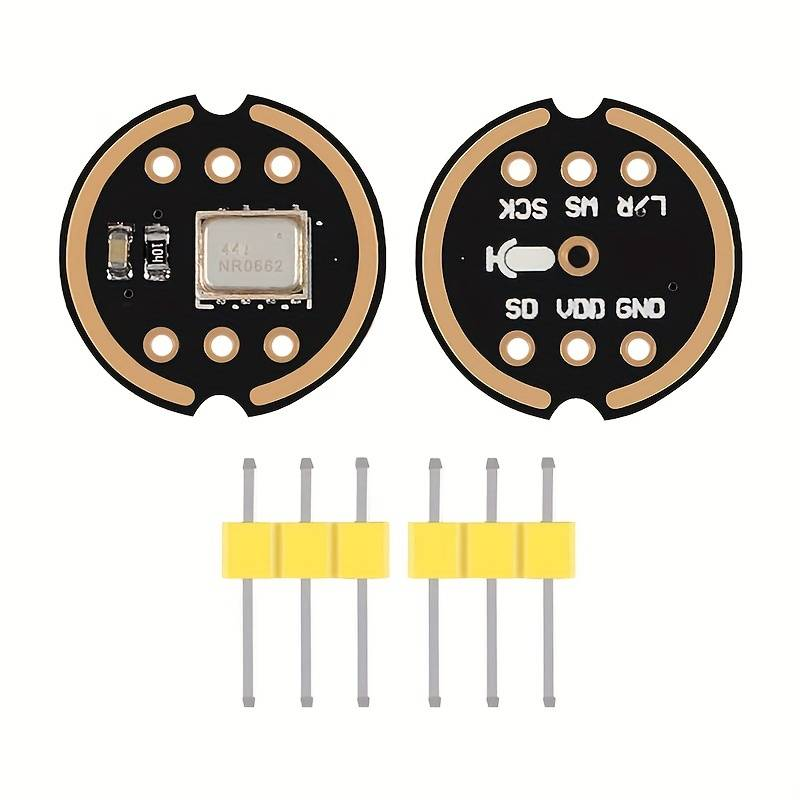 INMP441 I²S MEMS-mikrofonmoduler med headerpinner.